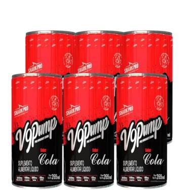 Imagem de V9 Pump Drink Bebida Pré-Treino (Pack 6 Latas de 269ml) Shark Pro Sabor Cola