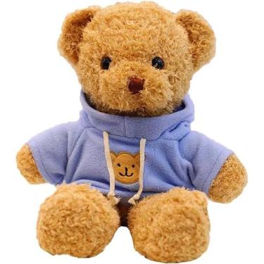 Imagem de Ursinho de pelúcia BIUBIULOVE azul 30cm para crianças