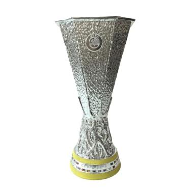 Imagem de LNGODEHO Taça dos Campeões da Liga Europeia de Futebol Troféu Lembranças Esportivas Fãs Colecionáveis Decoração de Casa Presentes de Torneio de Futebol (32 cm/12,6 polegadas)