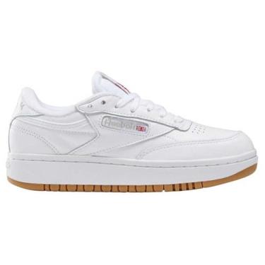 Imagem de Reebok Club C Double Revenge Platform Tênis feminino moderno, White Reebok Rubber Gum 07 branco, 36