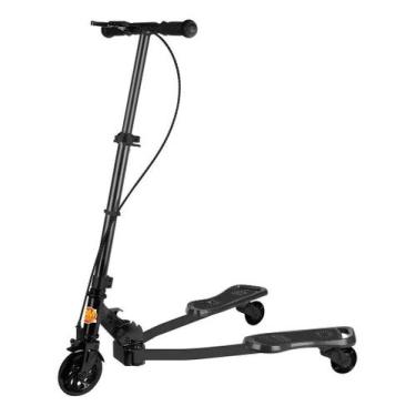 Imagem de Patinete Frog New Radical Trinet 3 Rodas Dm Toys, Preto