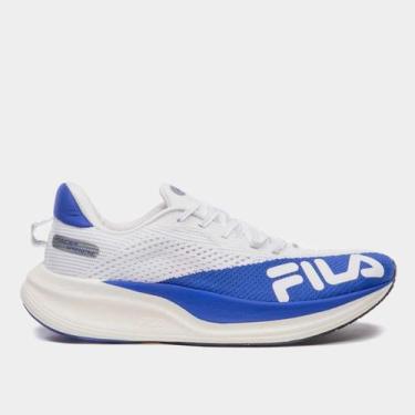 Imagem de Tênis Fila Racer Speedzone Feminino, Branco, Azul, 35
