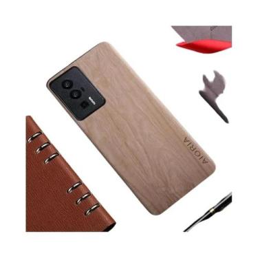 Imagem de Capa De Couro Com Padrão De Madeira De Bambu Para Xiaomi Poco F5 M3 M4