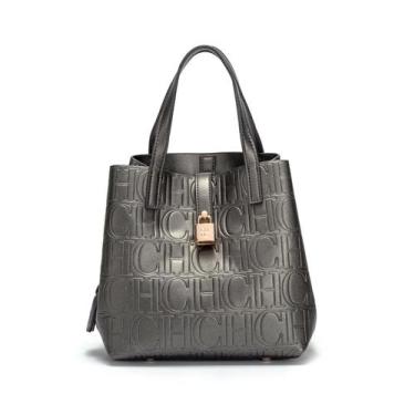 Imagem de Bolsa de ombro CHCH feminina impermeável cinza