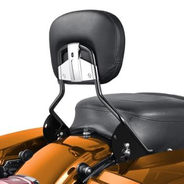 Imagem de PBYMT Encosto de passageiros Sissy Bar, liberação rápida destacável traseira Sissy Bar Encosto Apto para Harley Davidson Touring Street Glide Road Glide Road Glide Road Glide Road Glide 2009-2024