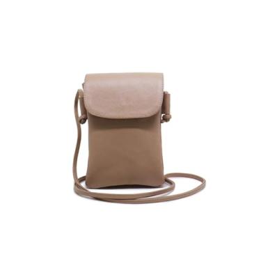 Imagem de Bolsa Dani Feminina a Tiracolo em Couro Legítimo (Nude)