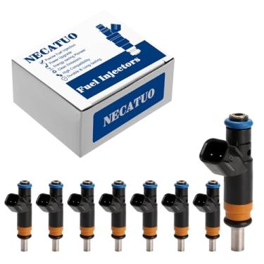 Imagem de Conjunto de 8 injetores de combustível - Compatível com Dodge Charger Durango Magnum Ram 1500 2500 3500 Pickup Jeep Commander Grand Cherokee 5.7L - Substitui FJ732 5037479AA