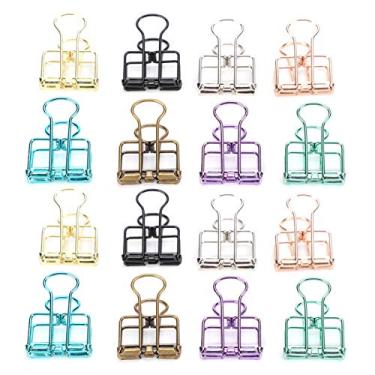 Imagem de Zerodis Clipes de Pasta Oca Coleção de Artesanato Material Escolar de Escritório Material de Escritório Clipes de Cauda de Andorinha de Papel Multicolorido para e Organização Doméstica de Pasta Oca