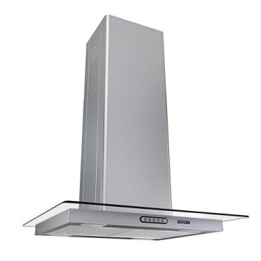 Imagem de Coifa Ilha 60cm Vidro Reto Fogatti Inox 110V, 110V