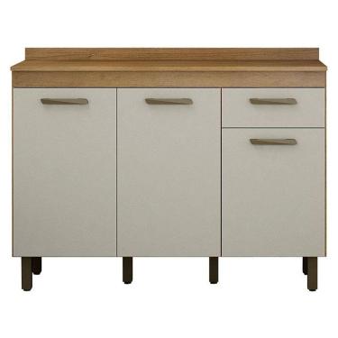 Imagem de Balcão De Cozinha São Luís Cinamomo Off White - Valdemóveis