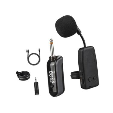 Imagem de Almencla Microfone de dedo para instrumentos, receptor e transmissor de áudio para exercícios pessoais e shows, 1 Microfone