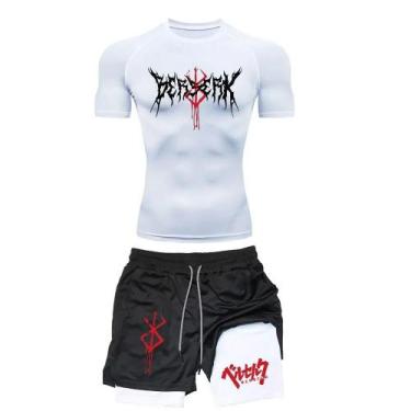 Imagem de Conjunto de Treino Esportivo Anime Berserk Masculino - Camiseta e Shor