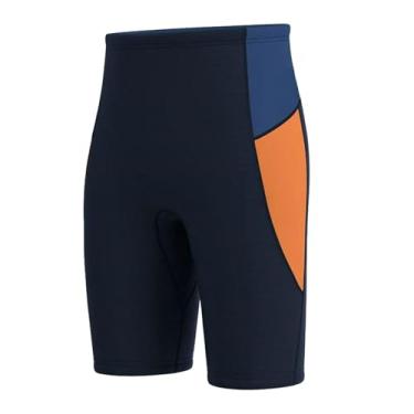 Imagem de Generic Calções de mergulho masculino 3mm neoprene shorts ciclismo manter quente roupa de banho calças para natação freediving água aeróbica, XXL preto