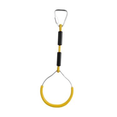 Imagem de Vaveren Anéis de treinamento de força, equipamentos de ginástica doméstica para crianças, para meninos e meninas, leves, anel de puxar, anel de ginástica para, Amarelo