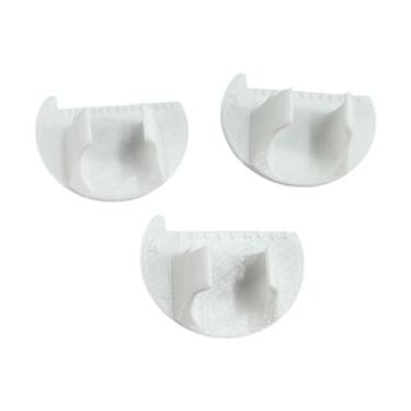 Imagem de Dualoai 3x Medidor de costura de costura conjunto de ferramentas de costura Medidor de ponto de régua para artesanato, Branco