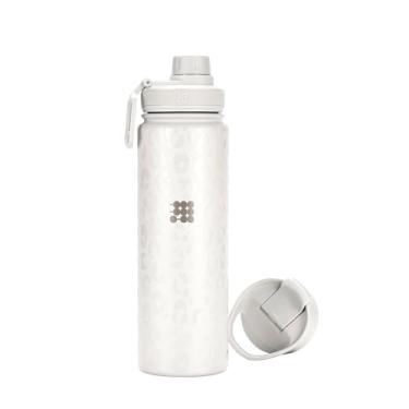 Imagem de Garrafa térmica Cubitt de 680 g – Garrafa esportiva de parede dupla de aço inoxidável com 2 tampas (tampa de café e tampa de parafuso de boca larga), mantém as bebidas frias 24 horas/quentes 12 horas