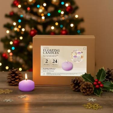 Imagem de CW Studio Velas flutuantes sem cheiro – queima por longas horas, sem fumaça – cera de parafina premium – perfeitas para casamentos, festas, spa, centros de mesa, ocasiões especiais e decoração de casa