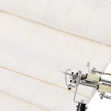 Imagem de TUFTIPRO Pano de tufo primário grande de alta densidade de 203 x 101 cm com linhas marcadas - pano de monges para tufos de tapete, agulha de perfuração, e arma de tufagem, artesanato faça você mesmo