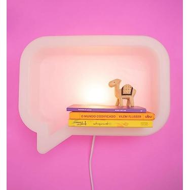 Imagem de Dente Brilhante Luminária Decorativa Balão Chat, Branco, Plástico, 25x15x12cm, LED, Toque Sensível, Estilo Moderno, Tema Dental, Uso Interior