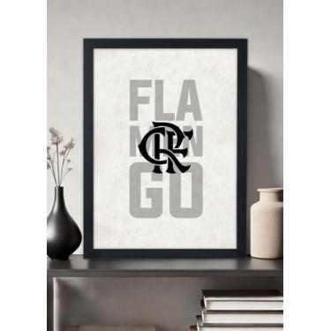 Imagem de Quadro Decorativo Flamengo Eternamente - Com vidro Tamanho:21cm x 30cm