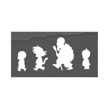 Imagem de Adesivo De Carro Son Goku Master Roshi Anime Refletivo Para Para-brisa