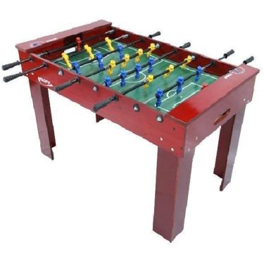 Imagem de Mesa de Totó com Varões Embutidos Cerejeira Klopf Cód. 1070-Unissex