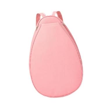 Imagem de KiBcsLic Mochila para tênis, bolsa de transporte para equipamentos esportivos, design espaçoso, mochila para badminton, para raquete de tênis, para viagens e, Rosa