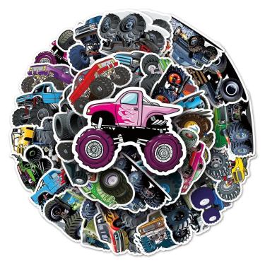 Imagem de Pacote de adesivos Big Truck Anime Waterproof Vinyl 50 unidades