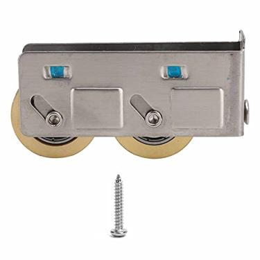 Imagem de Polia de janela de aço inoxidável, ranhura dupla de latão, acessórios de janela de liga de alumínio, instalação firme, fácil de usar, aplicação versátil, estável e resistente ao desgaste, silencioso e