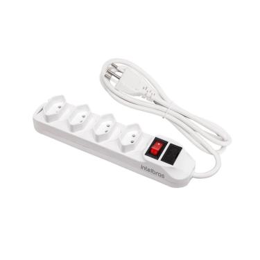 Imagem de Protetor Eletronico C/ 4 Tomadas Branco Epe 1004 4824001