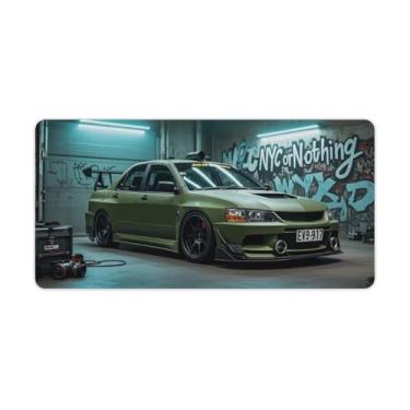 Imagem de HouLaiZhe JDM Lancer Modificado Carro Esportivo Gaming Mouse Pads JDM Car Desk Pads Grandes Mousepads para Teclado Desktop Tapete de Computador 30 x 60 cm