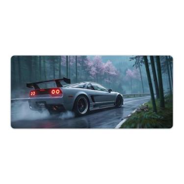 Imagem de HouLaiZhe Tapete de mouse JDM grande para jogos NSX Drift Speed JDM Base de borracha antiderrapante Acessórios para computador laptop suprimentos bloco de escrita para escritório casa 40 x 90 cm