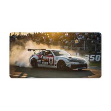 Imagem de HouLaiZhe JDM 350Z Tapete de mouse para jogos de corrida de drift de carro esportivo JDM Almofadas de mesa de carro grandes para teclado de mesa tapete de computador 30 x 60 cm