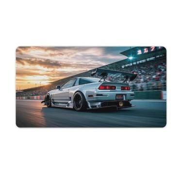 Imagem de HouLaiZhe JDM NSX Extreme Speed Sports Racing Cool Gaming Mouse Pads JDM Car Desk Pads Grandes Mousepads para teclado de mesa de computador Mat40X75cm