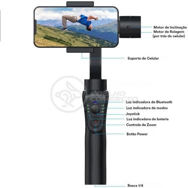 Imagem de Estabilizador De Mão Portátil Gimbal S5b 3 Eixos Bluetooth