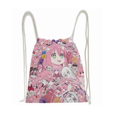 Imagem de Bolsa com cordão Bocchis Rocks Gotohs Historis Anime String S
