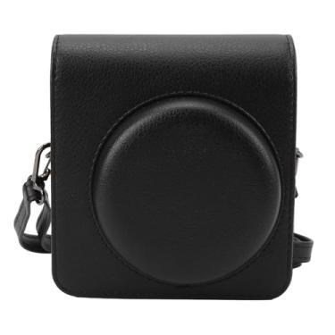 Imagem de KIMISS Estojo para Câmera Instantânea Com Alça, Bolsa de Armazenamento Protetora de Couro PU Vintage para Mini 99 Entusiastas da Fotografia retrô (Preta)
