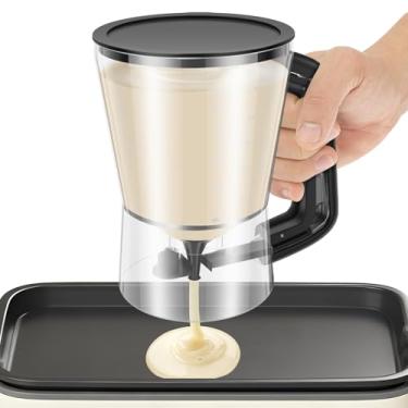 Imagem de Dispensador de massa com alça de espremer, dispensador de massa de cupcake de panqueca de 850 g, acessório de cozinha para cupcakes, panquecas, bolos, waffles