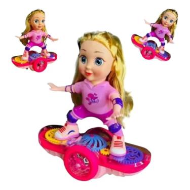 Imagem de Boneca Radical Skate Com Movimentos, Luzes e Música à Pilha, Anda em Várias Direções, Brinquedo Infantil Menina PREMIUM