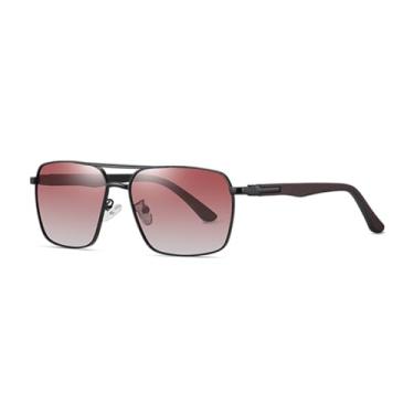 Imagem de HCPIHF Óculos polarizados leves e modernos com armação grande de metal (5)