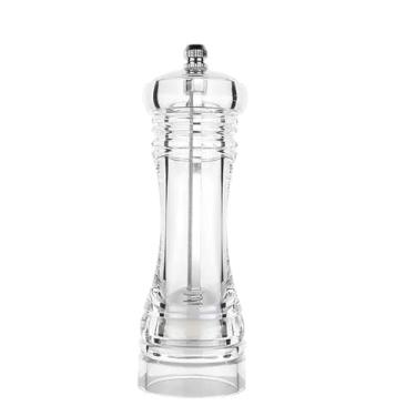 Imagem de Moedor de pimenta - acrílico, saleiro e pimenteiro, grossura ajustável por rotor de cerâmica, acessórios de cozinha, agitador contemporâneo, moagem suave, ajustável