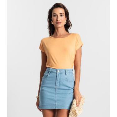 Imagem de Blusa Feminina Manga Curta KO Laranja, P, Laranja