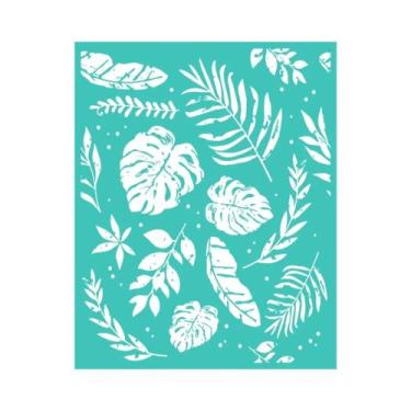 Imagem de Estêncil De Impressão Em Serigrafia Reutilizável De Flores Vintage 8x1