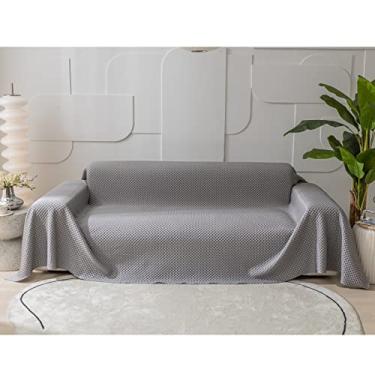 Imagem de Cobertor de tecido Cool-Touch para sofás – Capa protetora de sofá grande de verão para decoração de sala de estar – manta de sofá de canto de 1 lugar