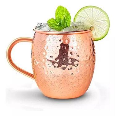Imagem de Caneca Moscow Mule Alumínio Cobre Bronze Drinks Bar 480ml - CLICK HOUS