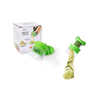 Imagem de 1 ralador de cozinha multifuncional em espiral, cortador de legumes, descascador de pepino e cenoura rotativa e espiralizador