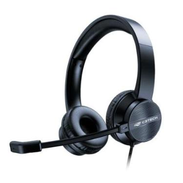 Imagem de Headset C3Tech PH-380BK - Redução de Ruídos - USB - Preto-Unissex