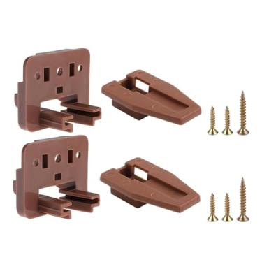 Imagem de Bothyi Corrediças para gavetas, trilhos guia, corrediças comerciais multifuncionais, acessórios de instalação para cômodas e mesas de cabeceira, 2 Unidades