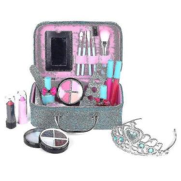 Imagem de Kit lavável de maquiagem para meninas Frozen, caixa de belez - Gloome 