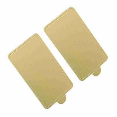 Imagem de 100 UNID Placas de Papel Dourado para Bolo Mousse Tabuleiro Exibição Cupcake Sobremesa Casamento Aniversário Pastéis Coo